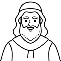 Old Testament Biblical Character Colouring Template