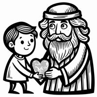 Old Testament Biblical Character Colouring Templates