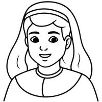 Old Testament Biblical Character Colouring Template