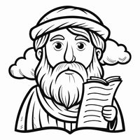 Old Testament Biblical Character Colouring Templates