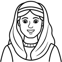 Old Testament Biblical Character Colouring Template