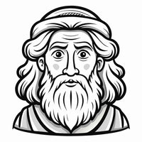 Old Testament Biblical Character Colouring Templates