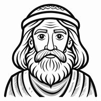 Old Testament Biblical Character Colouring Templates