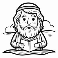 Old Testament Biblical Character Colouring Templates