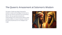 1 Kings 10 - The Queen of Sheba Visits Solomon