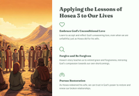 The Book of Hosea: Lessons from Hosea 3