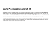 Zechariah 12 - A Vision for God's People