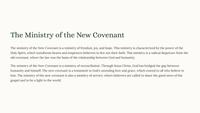 2 Corinthians 3 - The Glory of the New Covenant