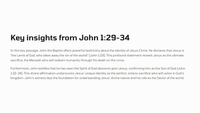 John 1:19-34 - The Testimony of John the Baptist