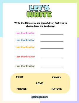 Affirmations from God Coloring - Gratitude for friends and family