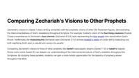 Zechariah 1 - A Prophetic Vision for Restoration