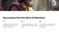 The Story of Abimelech (Judges 9)