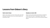 The Story of Gideon: Judges 7