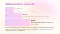 Genesis 24 - The Search for a Wife for Isaac