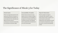 Micah 3: Justice, Corruption, and the Promise of Restoration