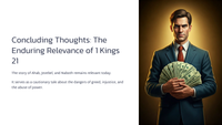 1 Kings 21: A Lesson in Greed and Injustice