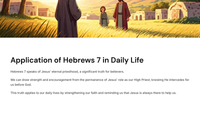 The Priesthood of Melchizedek (Hebrews 7)