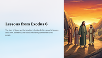 Exodus 6 - God's Promises and Moses' Obedience