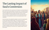 Acts 9 - The Conversion of Saul: A Journey from Persecutor to Apostle