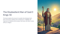 The Disobedient Man of God (1 Kings 13)