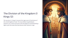 The Division of the Kingdom (1 Kings 12)