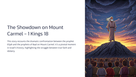 The Showdown on Mount Carmel - 1 Kings 18