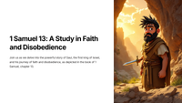 1 Samuel 13: A Study in Faith and Disobedience