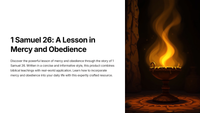 1 Samuel 26: A Lesson in Mercy and Obedience