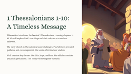 1 Thessalonians 1-10: A Timeless Message