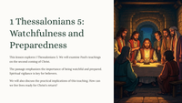 1 Thessalonians 5: Watchfulness and Preparedness