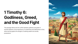 1 Timothy 6: Godliness, Greed, and the Good Fight