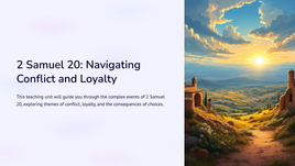 2 Samuel 20: Navigating Conflict and Loyalty