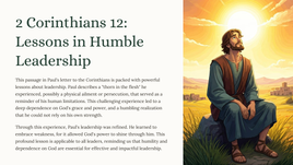 2 Corinthians 12: Lessons in Humble Leadership