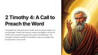 2 Timothy 4: A Call to Preach the Word