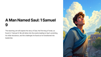 A Man Named Saul: 1 Samuel 9