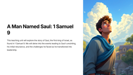 A Man Named Saul: 1 Samuel 9