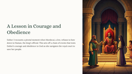 Esther 3- A Lesson in Courage and Obedience