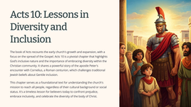 Acts 10: Lessons in Diversity and Inclusion