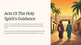 Acts 13: The Holy Spirit's Guidance