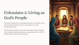 Colossians 3: Living as God's People