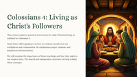 Colossians 4: Living as Christ's Followers