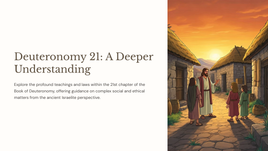 Deuteronomy 21: A Deeper Understanding