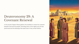 Deuteronomy 29: A Covenant Renewal