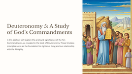 Deuteronomy 5: A Study of God's Commandments