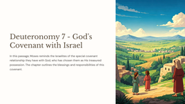 Deuteronomy 7 - God's Covenant with Israel