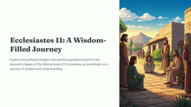 Ecclesiastes 11: A Wisdom-Filled Journey