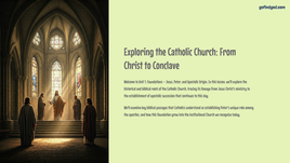Lesson 1 - Exploring the Catholic Church: From Christ to Conclave