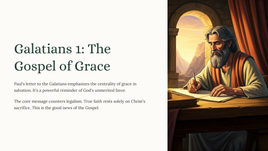 Galatians 1: The Gospel of Grace