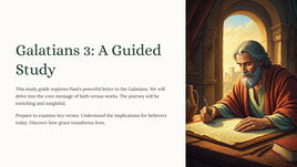 Galatians 3: A Guided Study