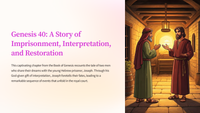 Genesis 40: A Story of Imprisonment, Interpretation, and Restoration